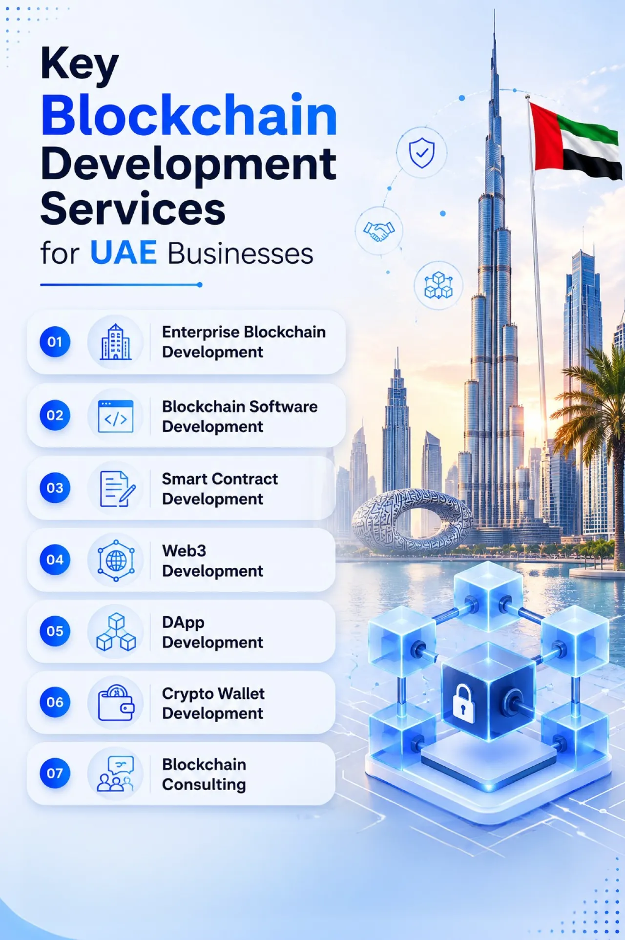 Key Blockchain Development Services for UAE Businesses