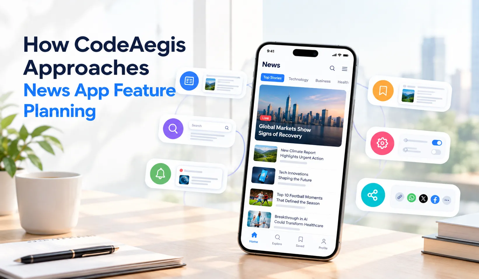 How CodeAegis Approaches News App Feature Planning
